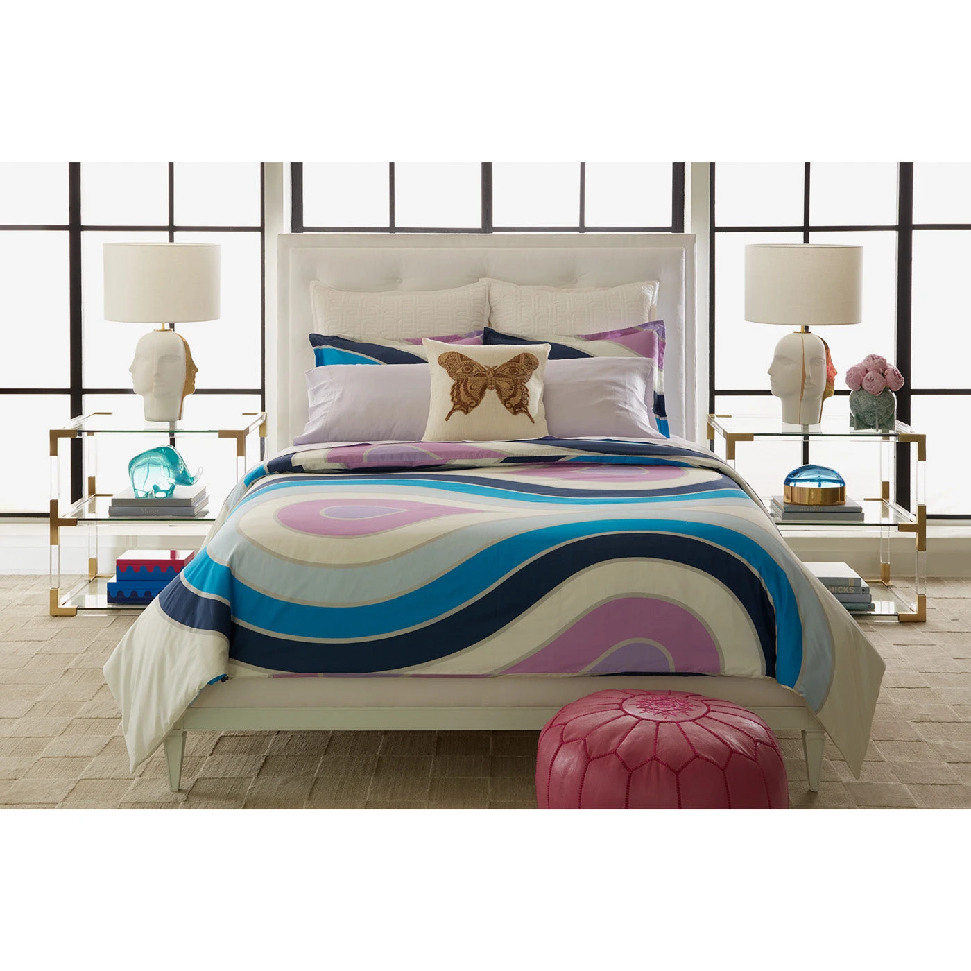 Jonathan Adler Milano Supima Cotton Duvet Set Duvet Sets 5 Jonathan Adler Milano Supima Cotton Duvet Set Duvet Sets