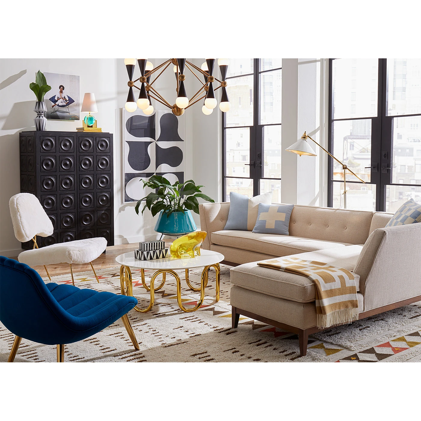 Jonathan Adler Sectionals Danner Sectional Right Arm Facing 4 Jonathan Adler Sectionals Danner Sectional Right Arm Facing