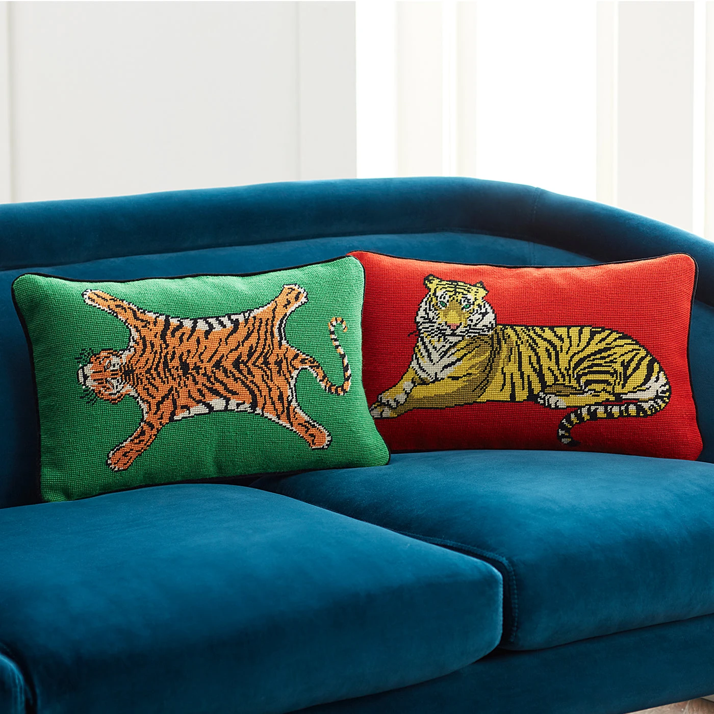Jonathan Adler Tiger Needlepoint Pillow All Décor 4 Jonathan Adler Tiger Needlepoint Pillow All Décor