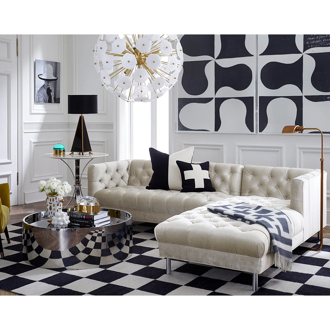 Jonathan Adler Print Paule Marrot, Black & White Abstract 2, 1 8 Jonathan Adler Print Paule Marrot, Black & White Abstract 2, 1