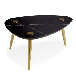 Jonathan Adler Small Marble Triangle Table New Furniture