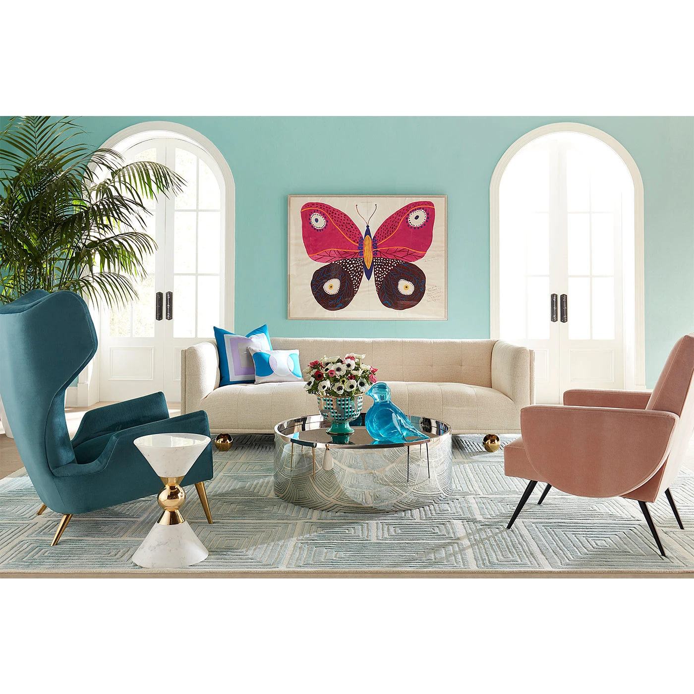 Jonathan Adler New Furniture Milano Wing Chair 7 Jonathan Adler New Furniture Milano Wing Chair