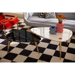 Jonathan Adler Large Marble Triangle Table 10 Jonathan Adler Large Marble Triangle Table