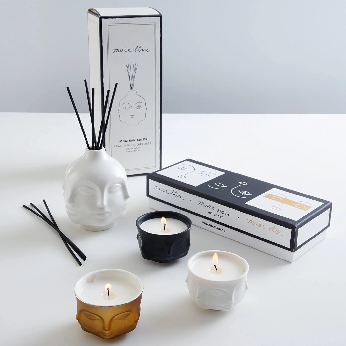 Jonathan Adler Muse Votive Candle Set 4 Jonathan Adler Muse Votive Candle Set