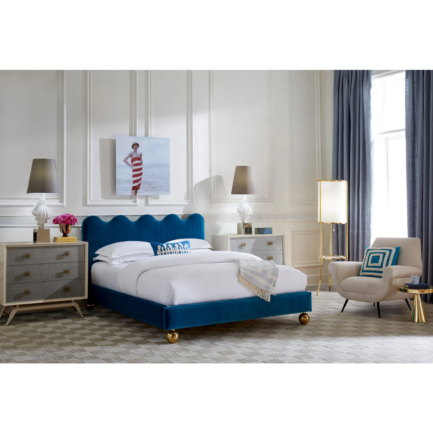 Jonathan Adler Ripple Queen Bed 4 Jonathan Adler Ripple Queen Bed