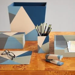 Jonathan Adler Trays Torino Fractal Leather Tray