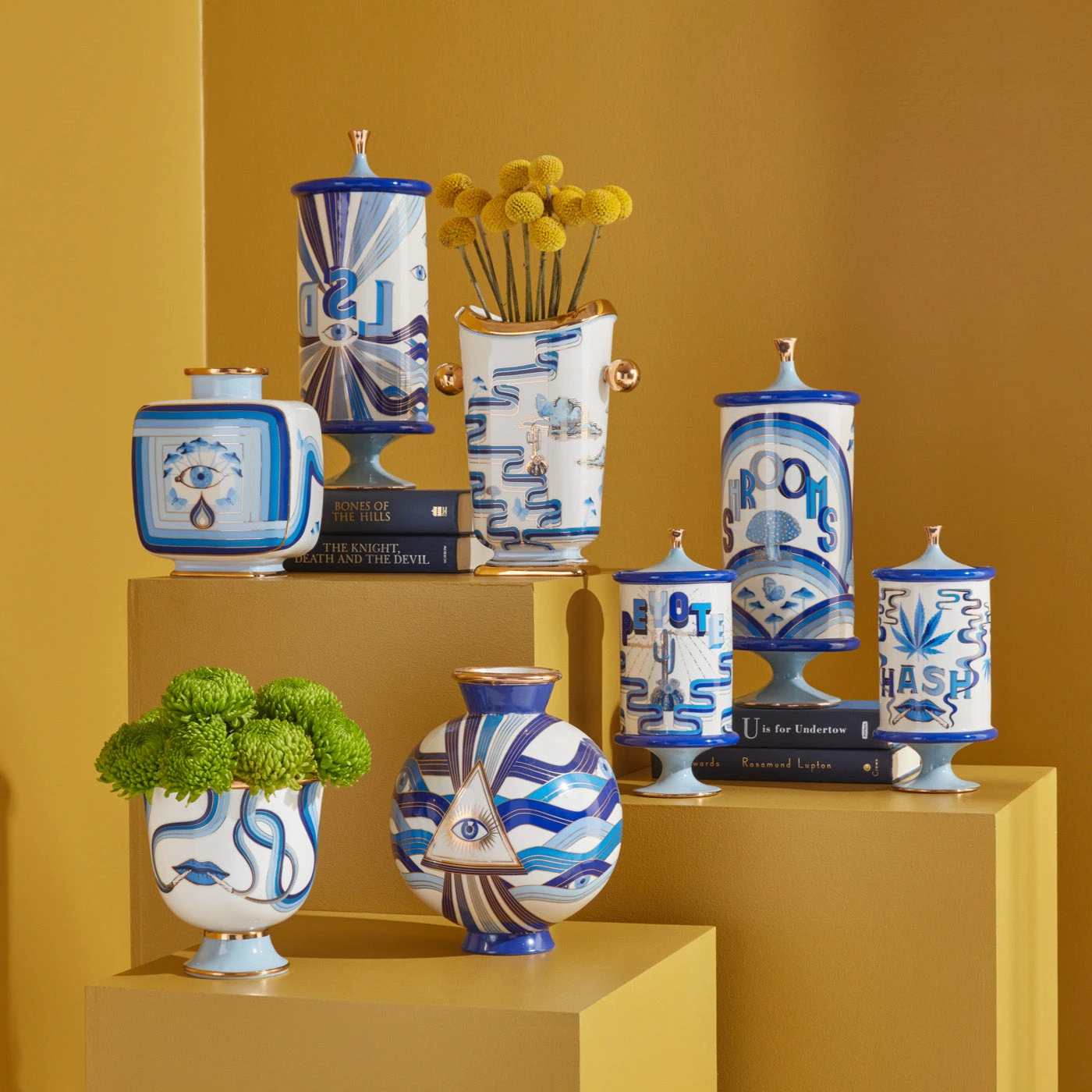 Jonathan Adler Druggist Square Vase New Pottery 4 Jonathan Adler Druggist Square Vase New Pottery