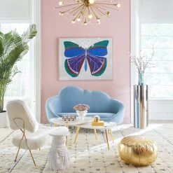 Jonathan Adler Large Marble Triangle Table 9 Jonathan Adler Large Marble Triangle Table