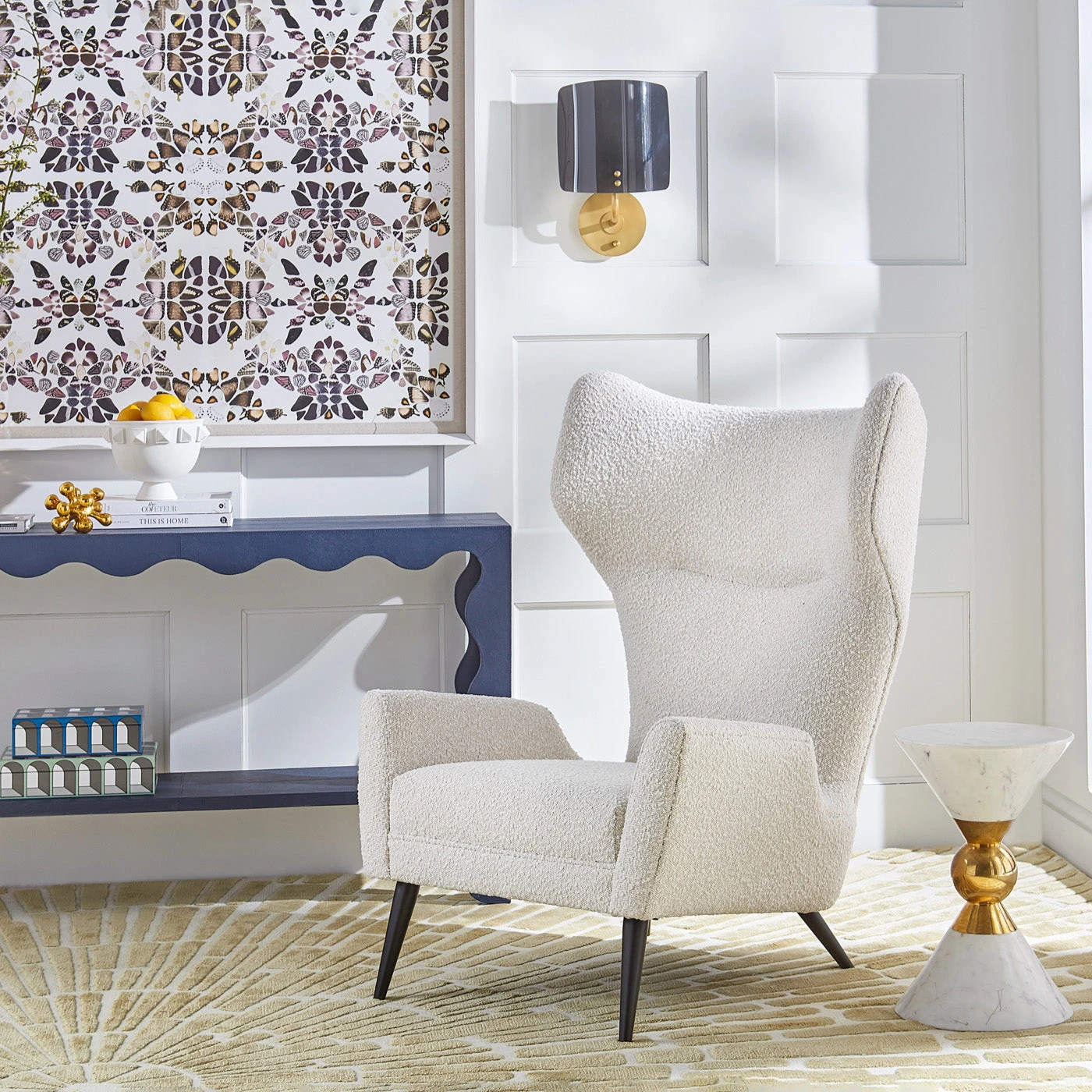 Jonathan Adler New Furniture Milano Wing Chair 4 Jonathan Adler New Furniture Milano Wing Chair