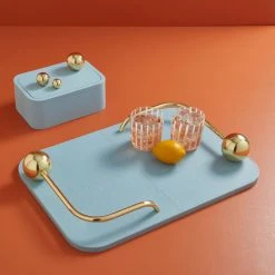 Jonathan Adler St. Germain Leather Tray