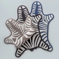 Jonathan Adler Bath Accessories Reversible Zebra Bath Mat