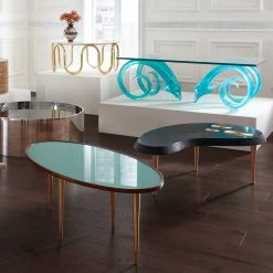 Jonathan Adler Trocadero Kidney Cocktail Table