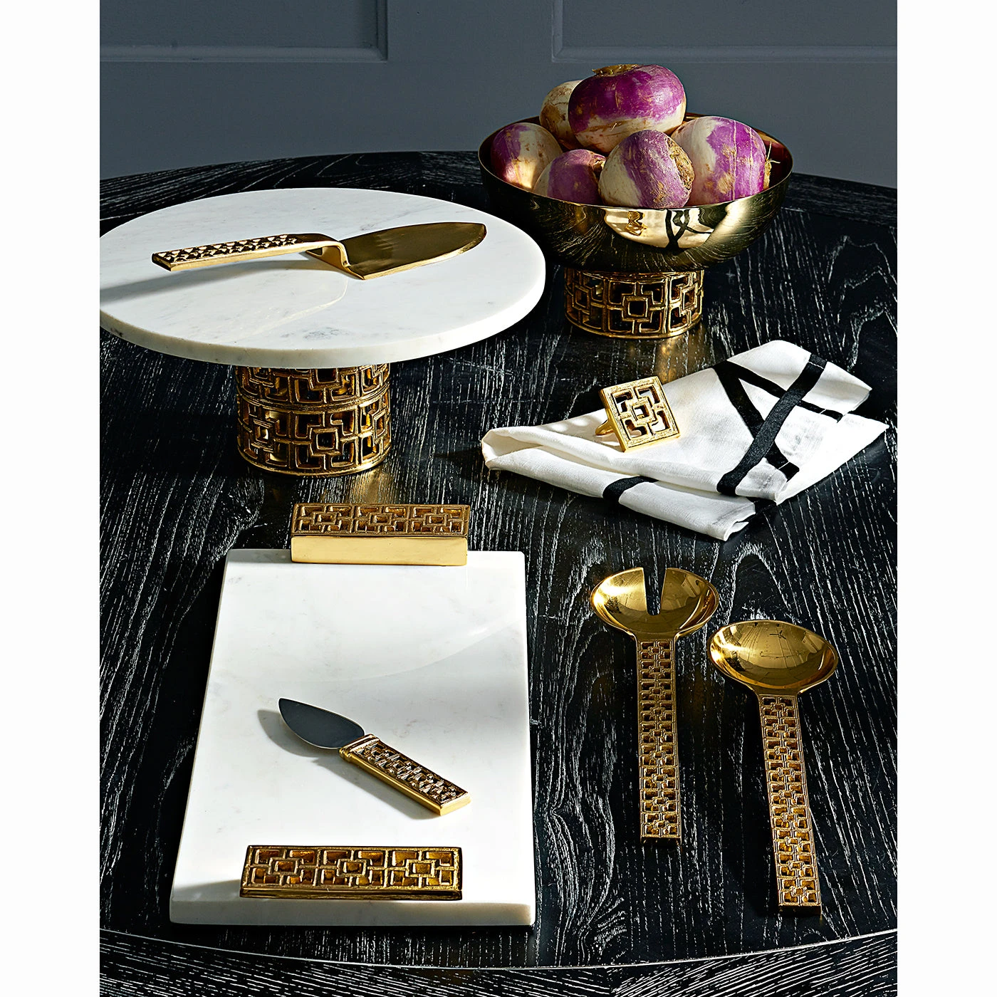 Jonathan Adler Serving Platter & Trays Nixon Cheese Board And Knife Set 4 Jonathan Adler Serving Platter & Trays Nixon Cheese Board And Knife Set
