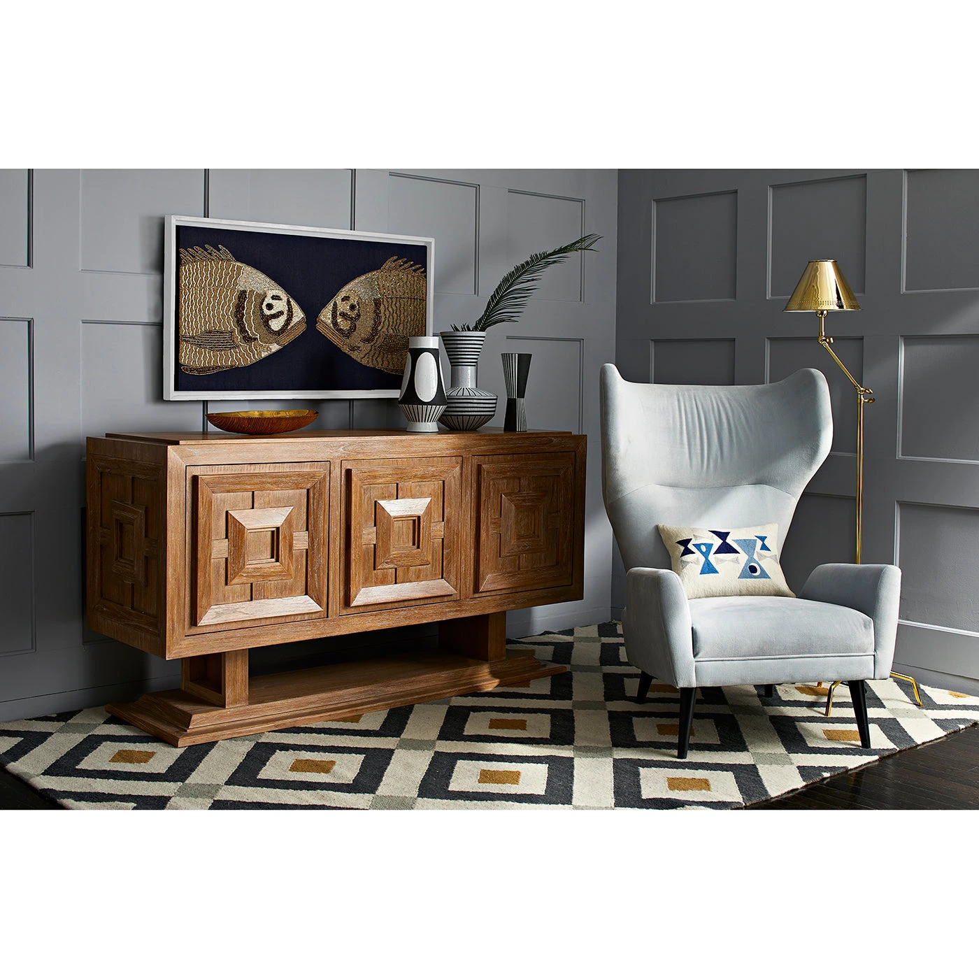 Jonathan Adler Crawford Reversible Peruvian Flat Weave Rug 5 Jonathan Adler Crawford Reversible Peruvian Flat Weave Rug