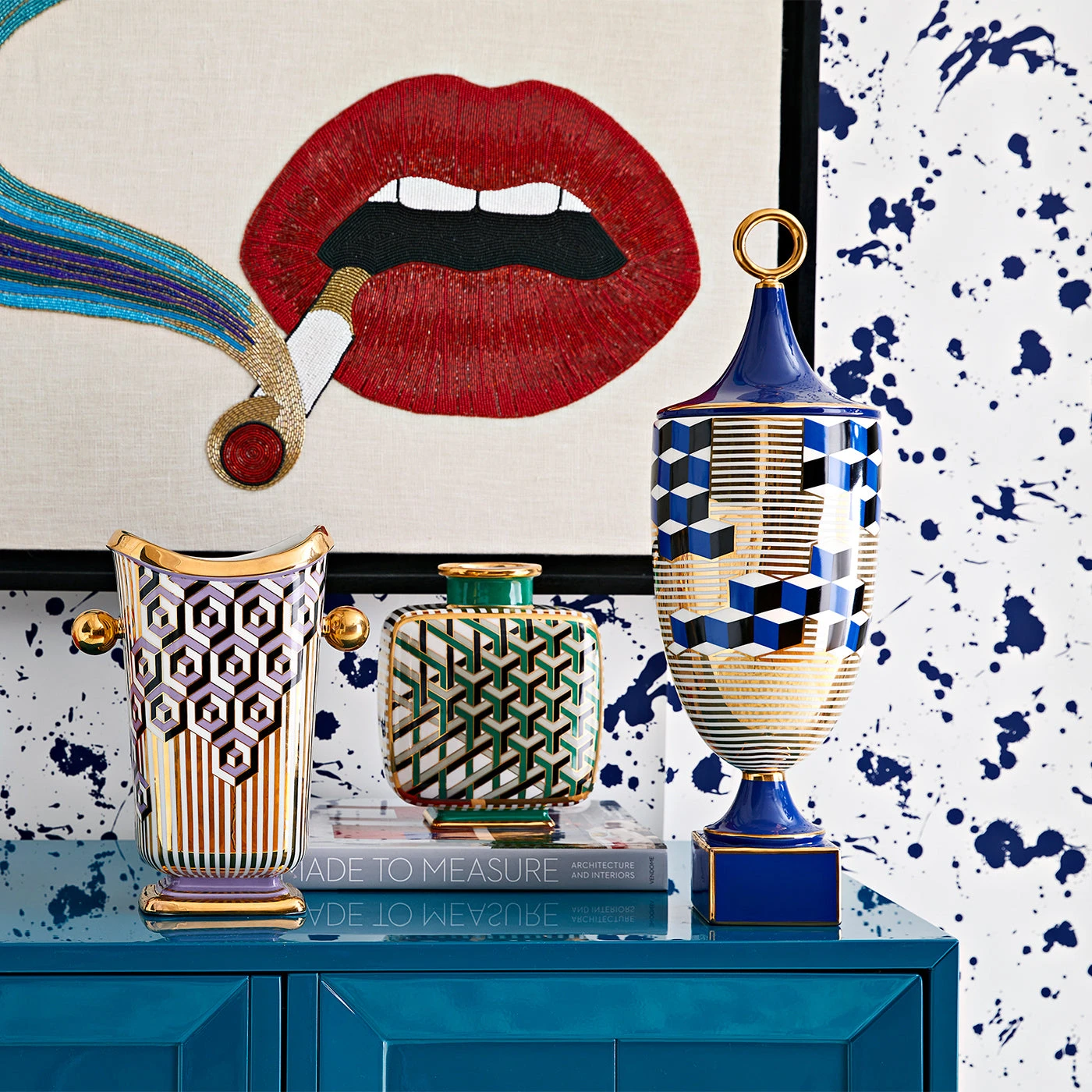 Jonathan Adler Versailles Cube Urn Vases 8 Jonathan Adler Versailles Cube Urn Vases