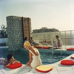 Jonathan Adler Slim Aarons “Penthouse Pool” Photograph Photography