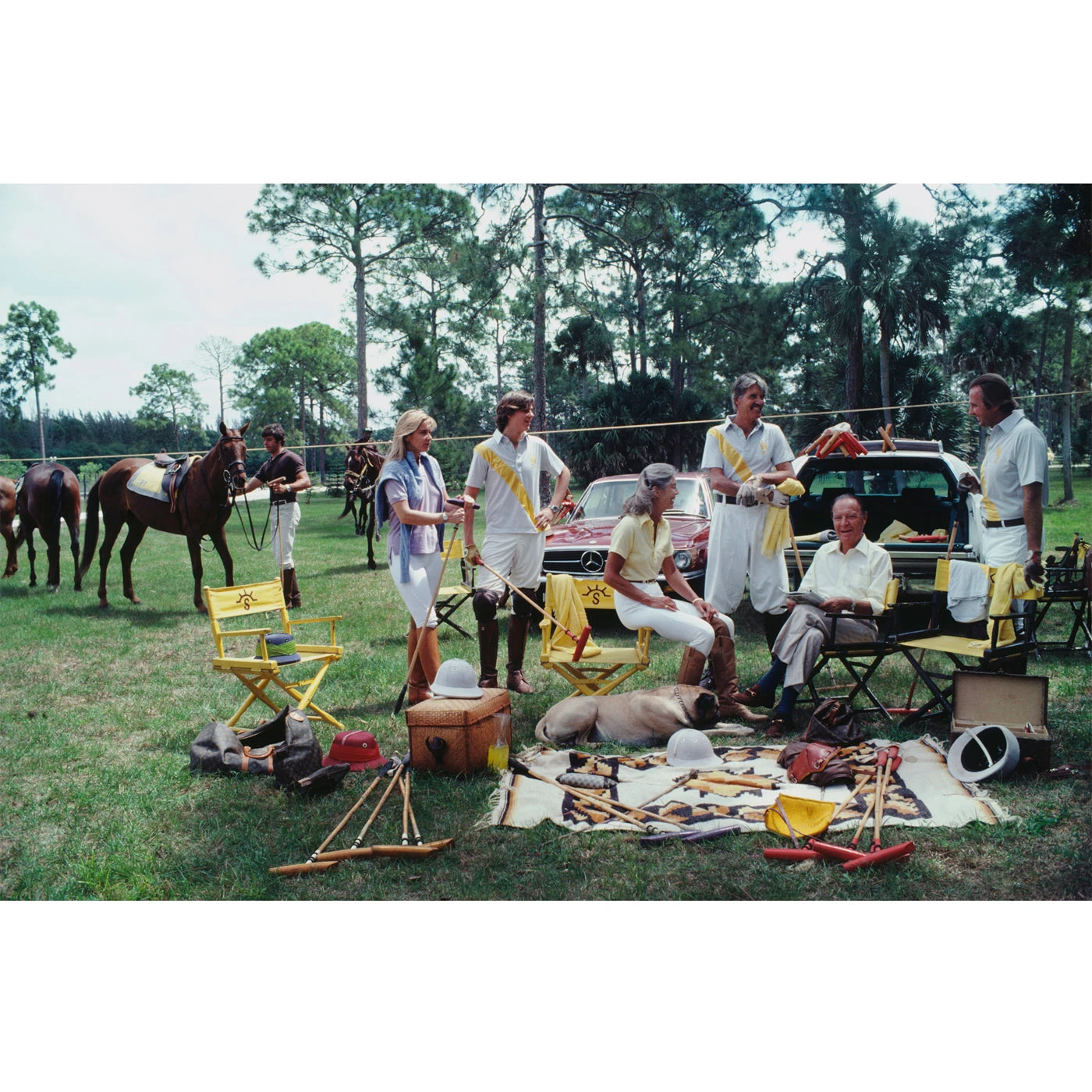 Jonathan Adler Slim Aarons "Polo Party" Photograph Photography 3 Jonathan Adler Slim Aarons "Polo Party" Photograph Photography