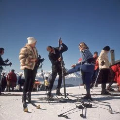 Jonathan Adler Photography Slim Aarons "Verbier Skiers" Photograph