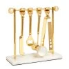 Jonathan Adler Bar Accessories Barbell Barware Set 2 Jonathan Adler Bar Accessories Barbell Barware Set