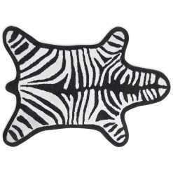 Jonathan Adler Bath Accessories Reversible Zebra Bath Mat