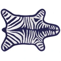 Jonathan Adler Bath Accessories Reversible Zebra Bath Mat