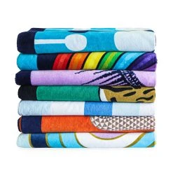 Jonathan Adler Dripping Rainbow Beach Towel