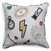 Jonathan Adler Bijoux Scatter Pillow Textured & Embellished