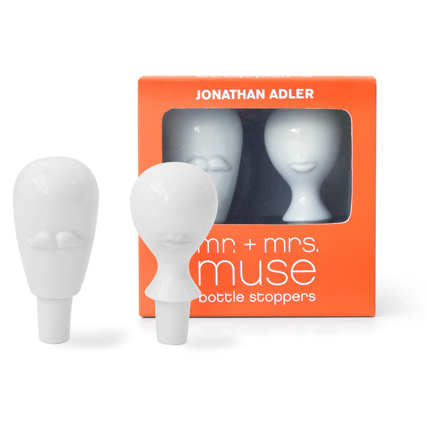 Jonathan Adler Mr. & Mrs. Muse Bottle Stopper Set 3 Jonathan Adler Mr. & Mrs. Muse Bottle Stopper Set