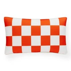 Jonathan Adler New Décor Checkerboard Rectangle Outdoor Pillow