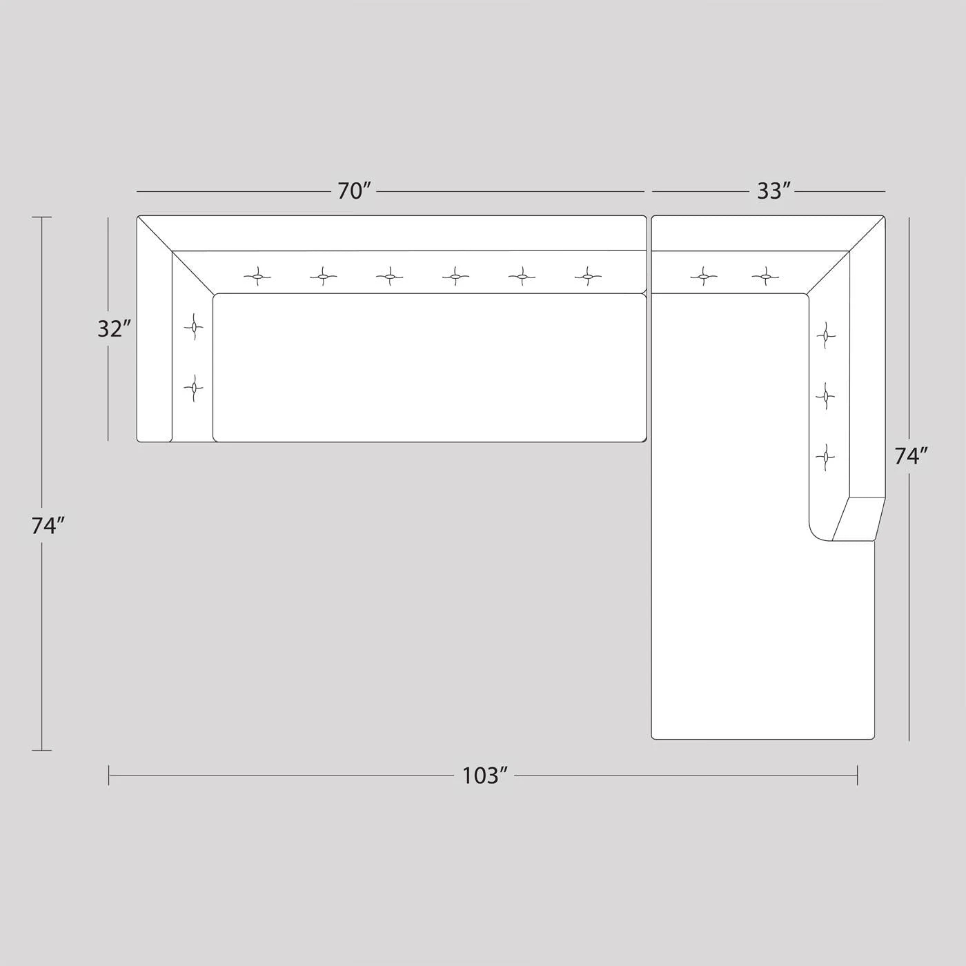 Jonathan Adler Sectionals Danner Sectional Right Arm Facing 8 Jonathan Adler Sectionals Danner Sectional Right Arm Facing
