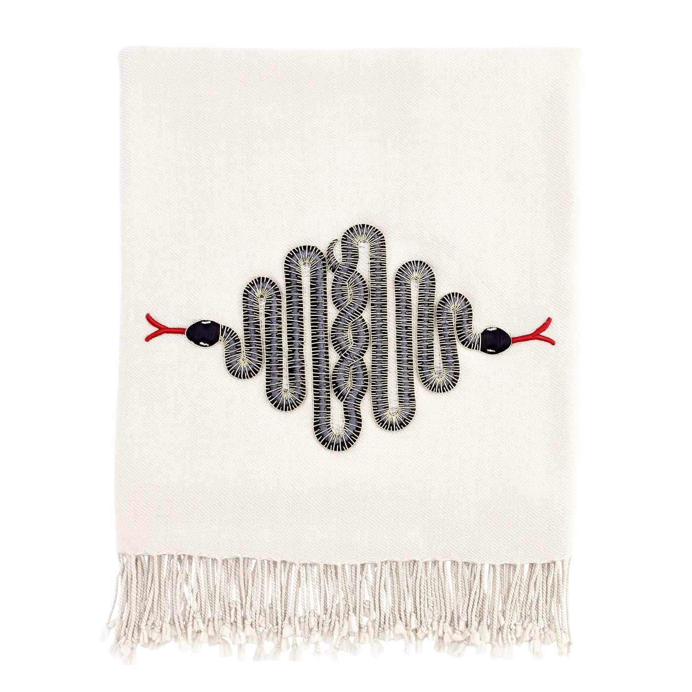 Jonathan Adler Snake Embellished Throw 3 Jonathan Adler Snake Embellished Throw