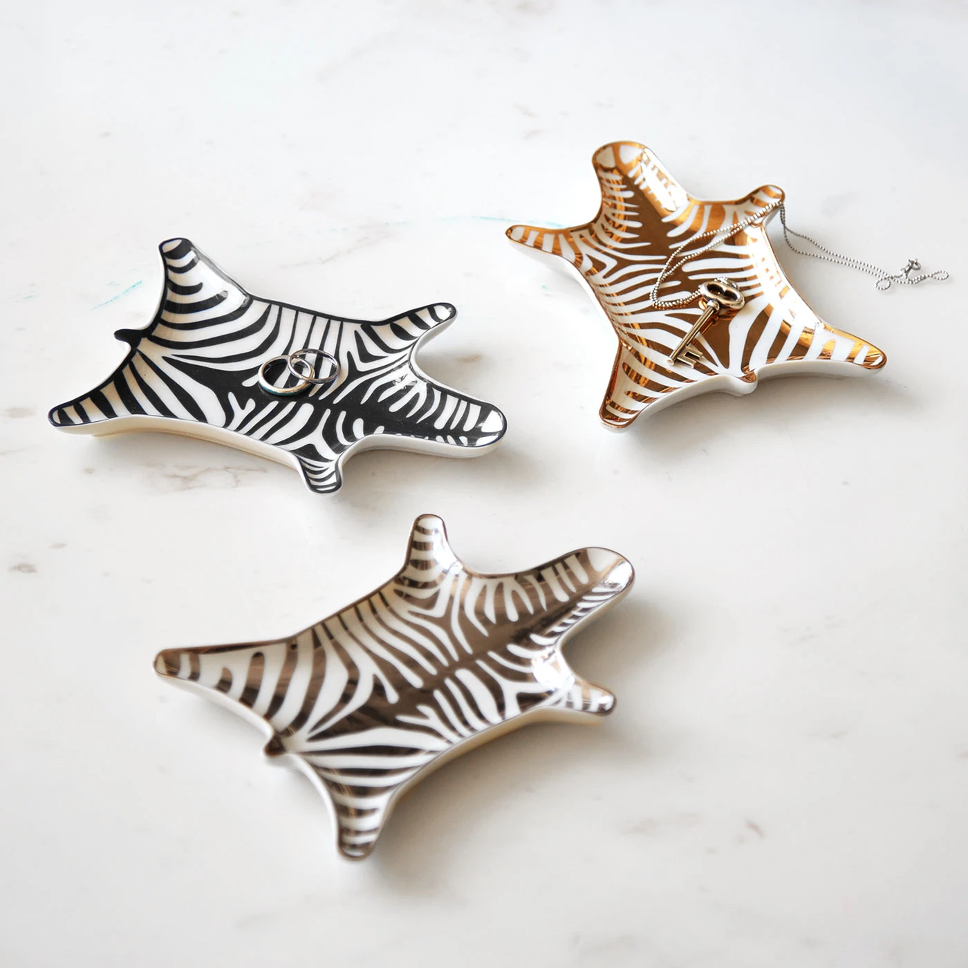 Jonathan Adler Zebra Stacking Dish Trio Bundle 4 Jonathan Adler Zebra Stacking Dish Trio Bundle