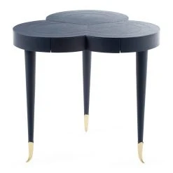 Jonathan Adler Flow Leather Trefoil Table New Furniture
