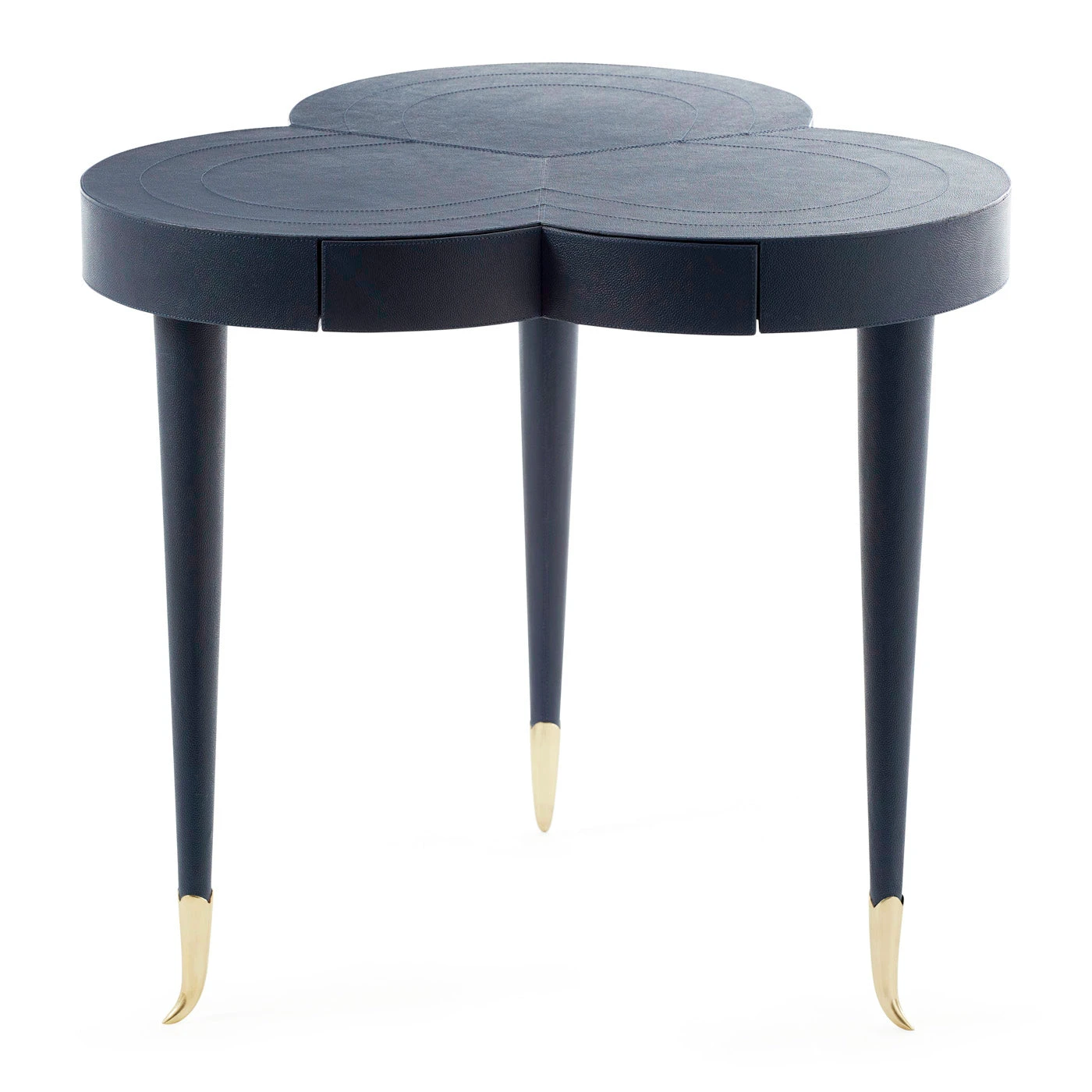 Jonathan Adler Flow Leather Trefoil Table New Furniture 3 Jonathan Adler Flow Leather Trefoil Table New Furniture