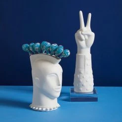 Jonathan Adler Mohawk Lollipop Holder And Peace Hand Bundle