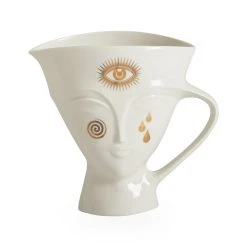 Jonathan Adler Gilded Giuliette Pitcher Serveware & Mugs