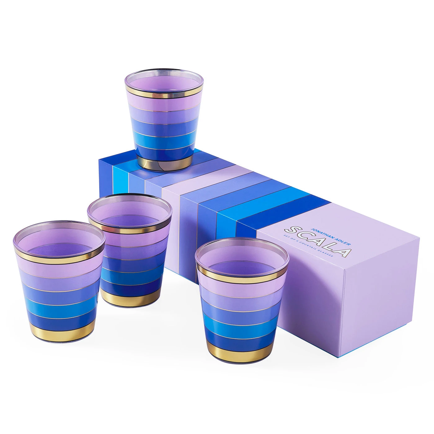 Jonathan Adler Scala Glassware Set 3 Jonathan Adler Scala Glassware Set