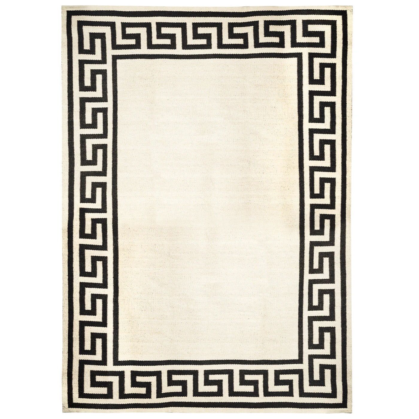Jonathan Adler Greek Key Border Reversible Peruvian Flat Weave Rug
