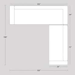 Jonathan Adler Lampert Sectional Right Arm Facing