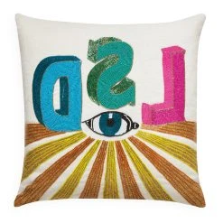 Jonathan Adler Textured & Embellished LSD Beaded Pillow
