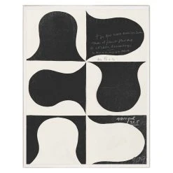 Jonathan Adler Print Paule Marrot, Black & White Abstract 2, 1