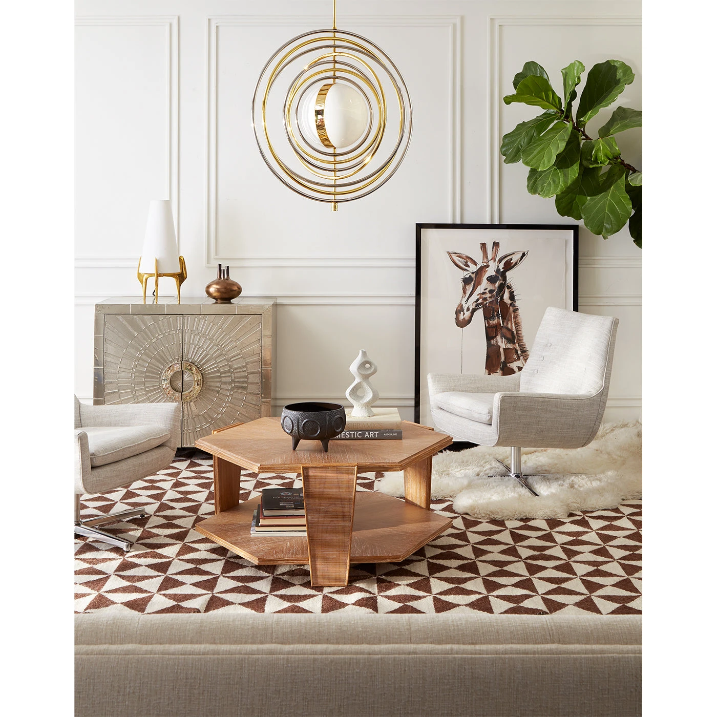 Jonathan Adler Brown Oslo Reversible Peruvian Flat Weave Rug 4 Jonathan Adler Brown Oslo Reversible Peruvian Flat Weave Rug