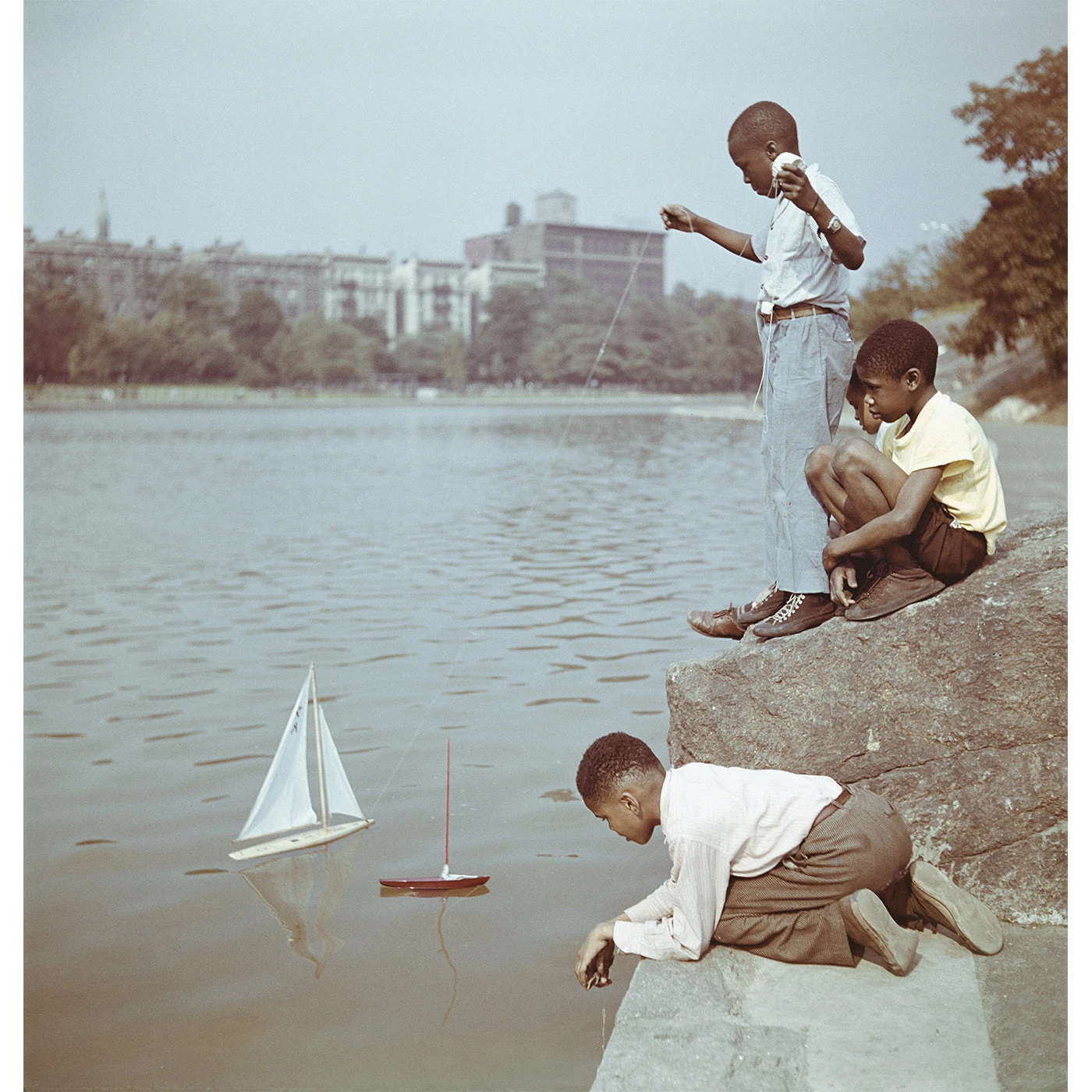 Jonathan Adler Slim Aarons "Model Boat Sailing" Photograph 3 Jonathan Adler Slim Aarons "Model Boat Sailing" Photograph