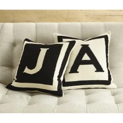 Jonathan Adler All Décor Reversible Letter Throw Pillow