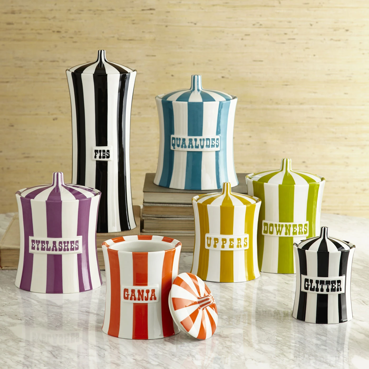 Jonathan Adler Bestsellers Vice Quaaludes Canister 5 Jonathan Adler Bestsellers Vice Quaaludes Canister