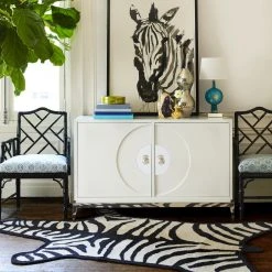 Jonathan Adler Zebra Peruvian Flat Weave Rug 15 Jonathan Adler Zebra Peruvian Flat Weave Rug
