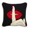 Jonathan Adler Lips Hush Needlepoint Throw Pillow Bestsellers 1 Jonathan Adler Lips Hush Needlepoint Throw Pillow Bestsellers