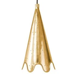 Jonathan Adler Brass Ripple Pendant