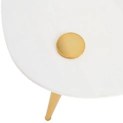 Jonathan Adler Small Marble Triangle Table New Furniture