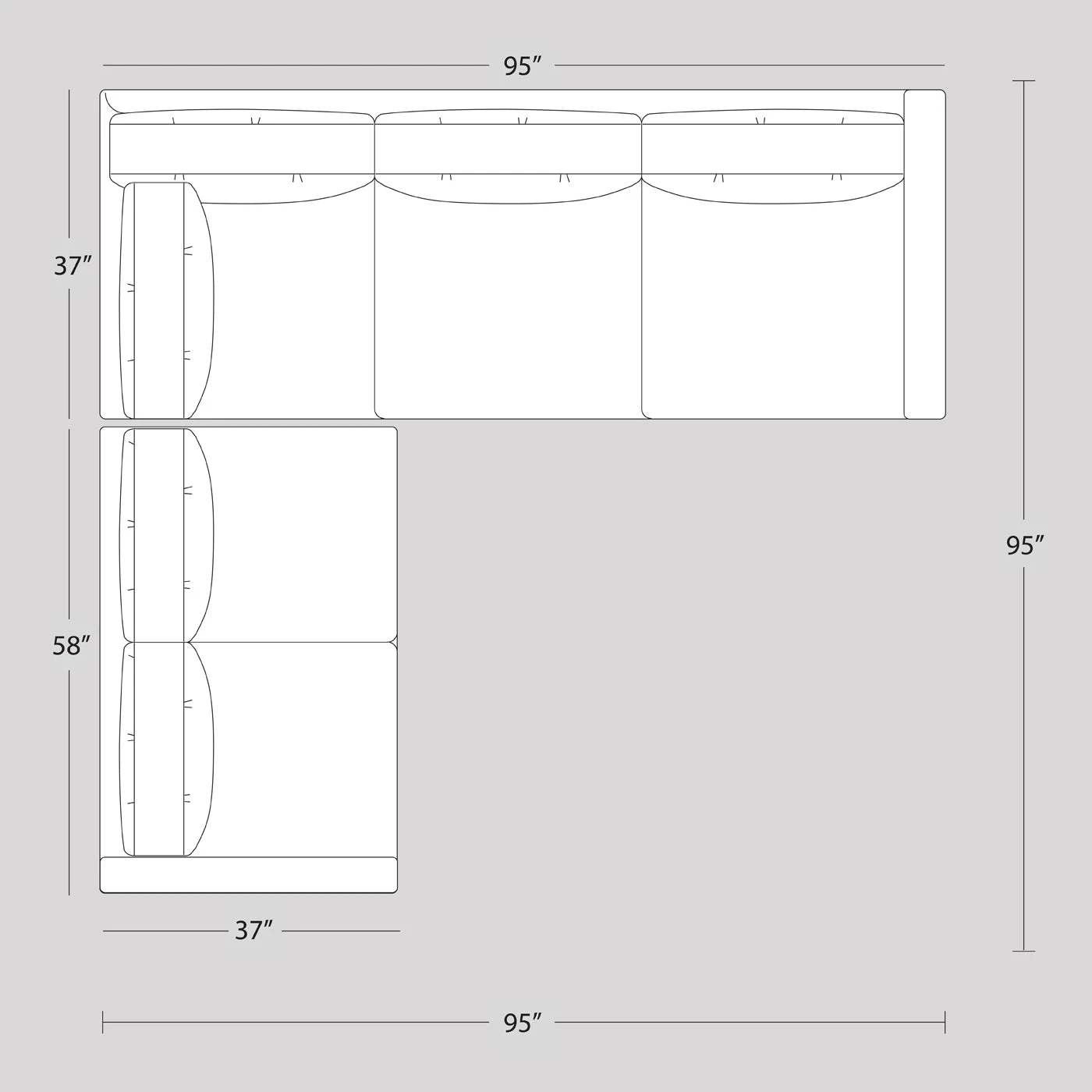 Jonathan Adler Topanga Sectional Left Arm Facing 5 Jonathan Adler Topanga Sectional Left Arm Facing